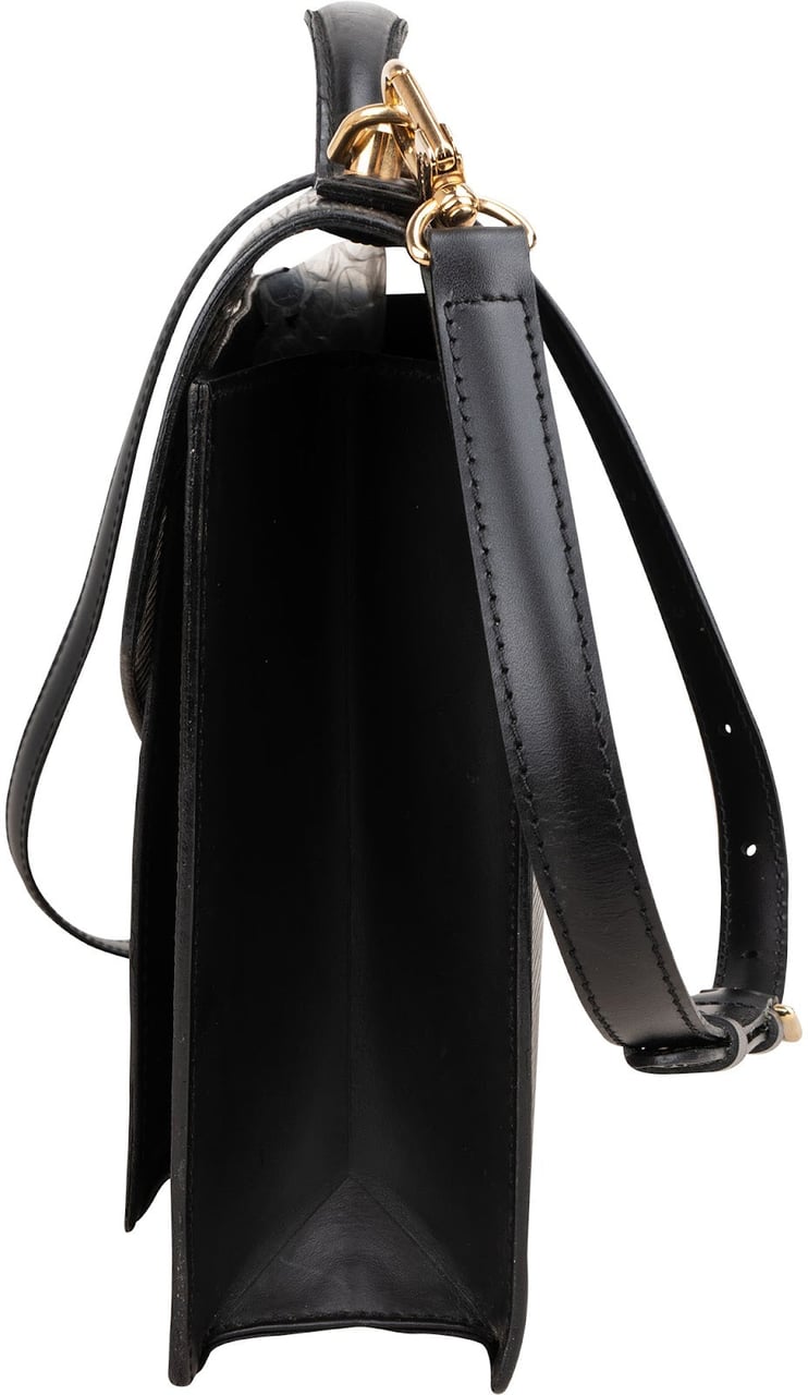 Louis Vuitton Noir Epi Leather Monceau Handbag Zwart