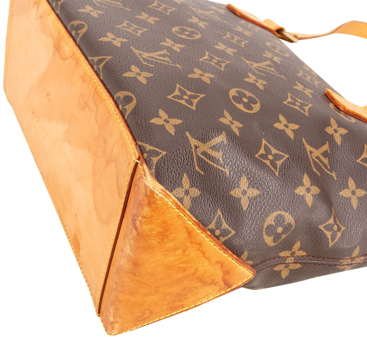 Louis Vuitton Monogram Canvas Cabas Piano Shoulder Bag Bruin