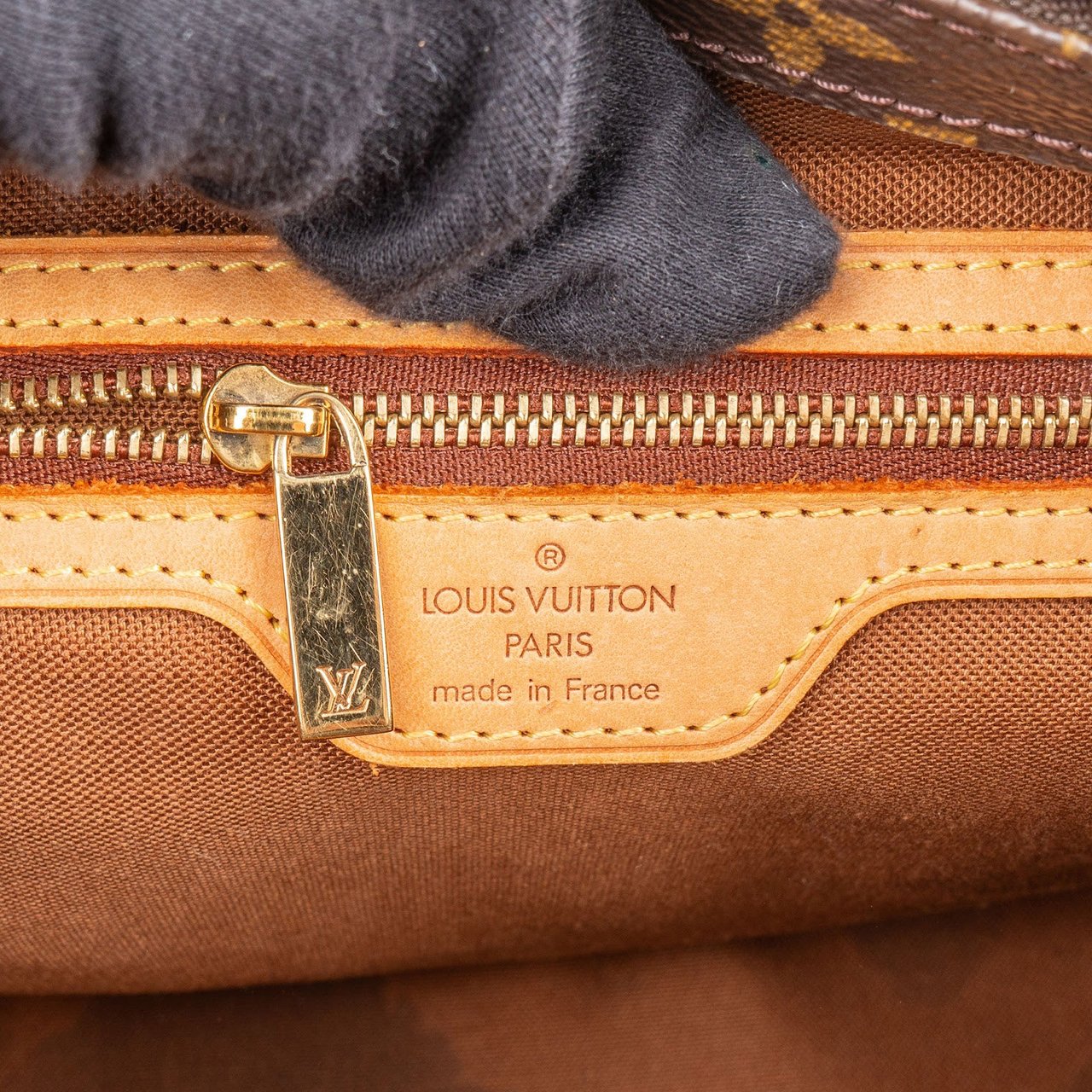 Louis Vuitton Monogram Canvas Cabas Piano Shoulder Bag Bruin