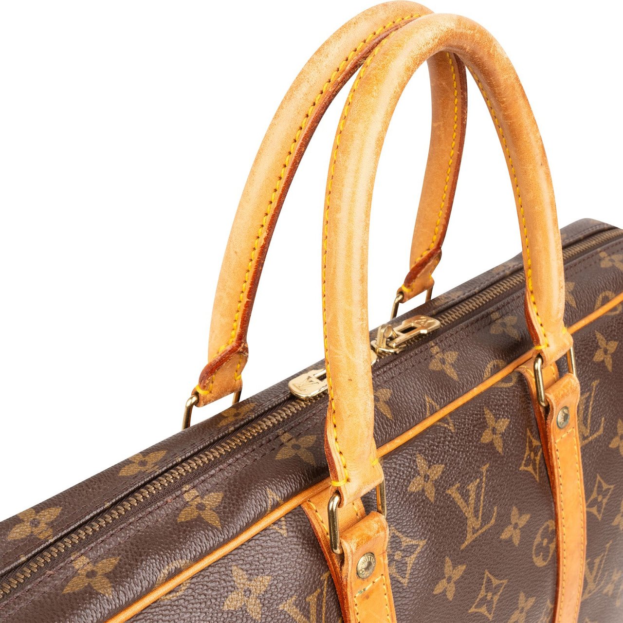 Louis Vuitton Monogram Canvas Porte-Documents Voyage Handbag Bruin