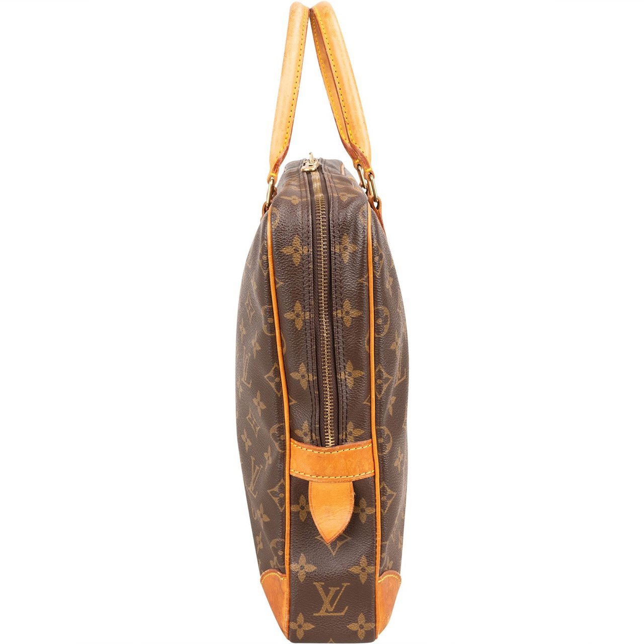 Louis Vuitton Monogram Canvas Porte-Documents Voyage Handbag Bruin