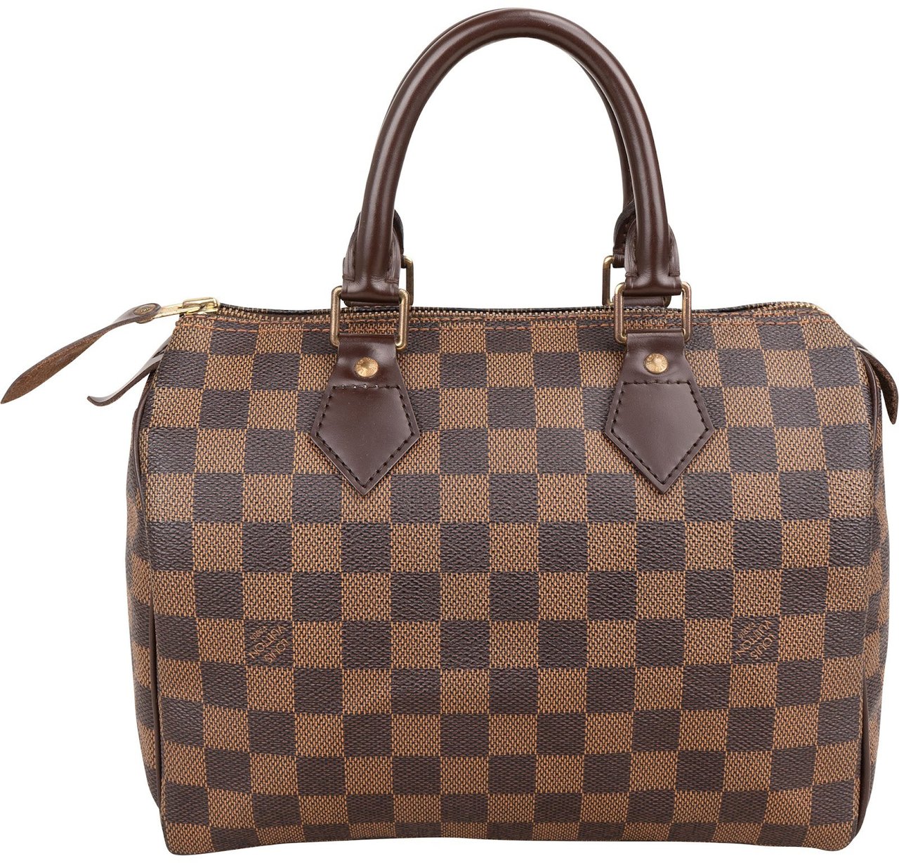 Louis Vuitton Monogram Damier Ebene Canvas Speedy 25 Handbag Bruin