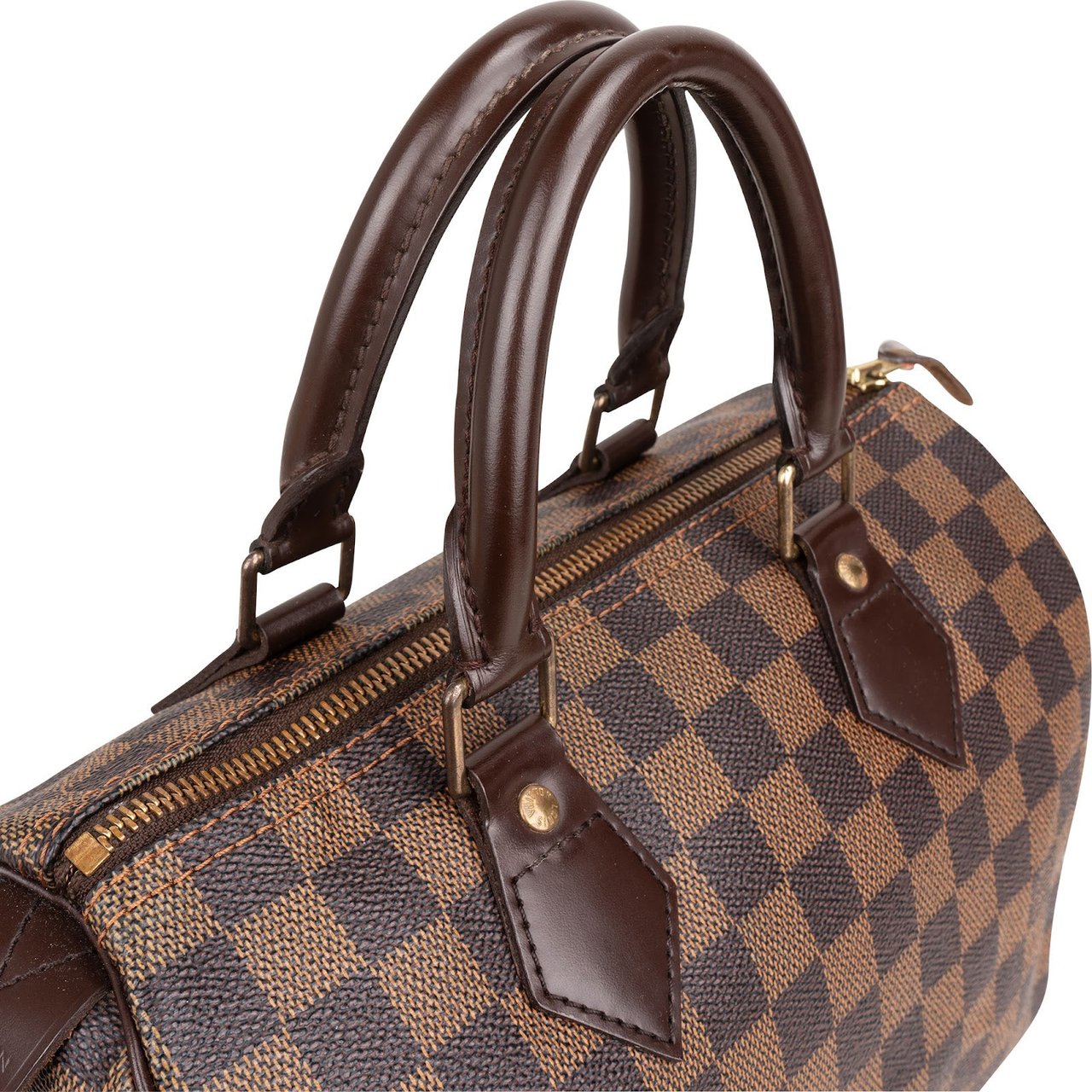 Louis Vuitton Monogram Damier Ebene Canvas Speedy 25 Handbag Bruin