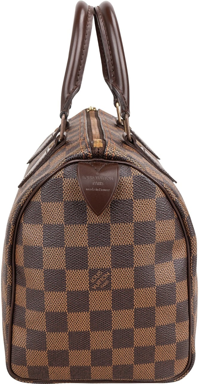 Louis Vuitton Monogram Damier Ebene Canvas Speedy 25 Handbag Bruin