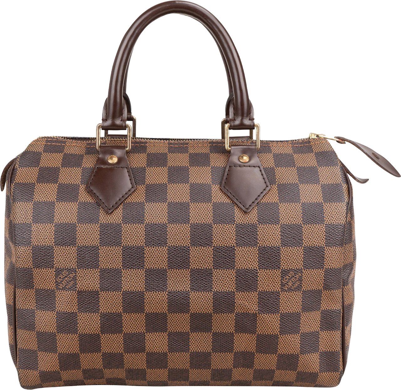 Louis Vuitton Monogram Damier Ebene Canvas Speedy 25 Handbag Bruin