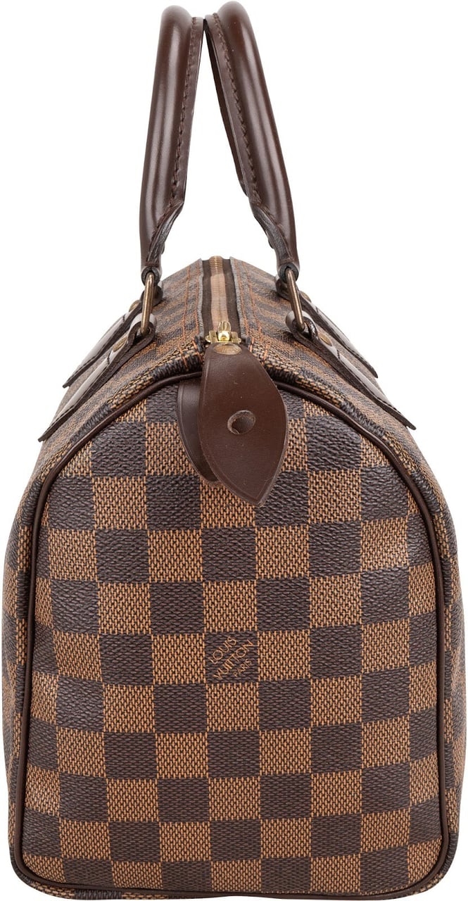 Louis Vuitton Monogram Damier Ebene Canvas Speedy 25 Handbag Bruin