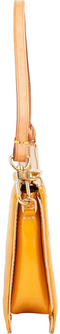 Louis Vuitton Monogram Vernis Lexington Pochette Accessoires Handbag Geel