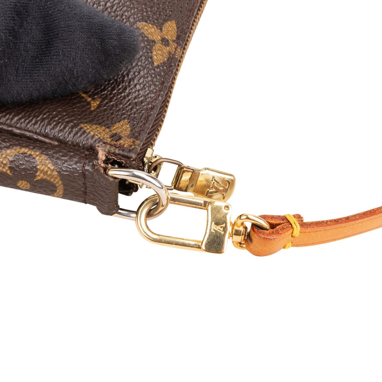 Louis Vuitton Monogram Canvas Pochette Accessoires Handbag Bruin
