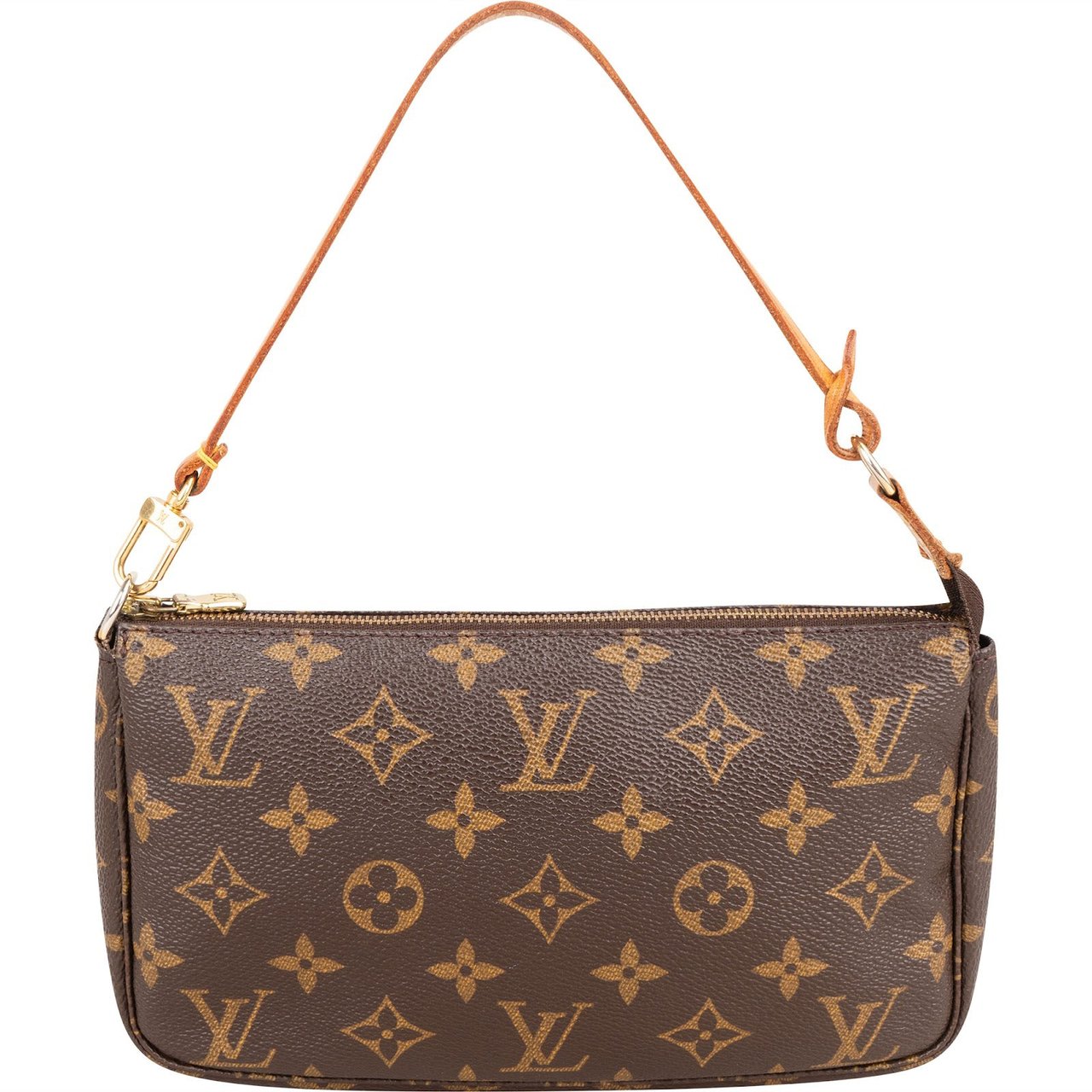 Louis Vuitton Monogram Canvas Pochette Accessoires Handbag Bruin