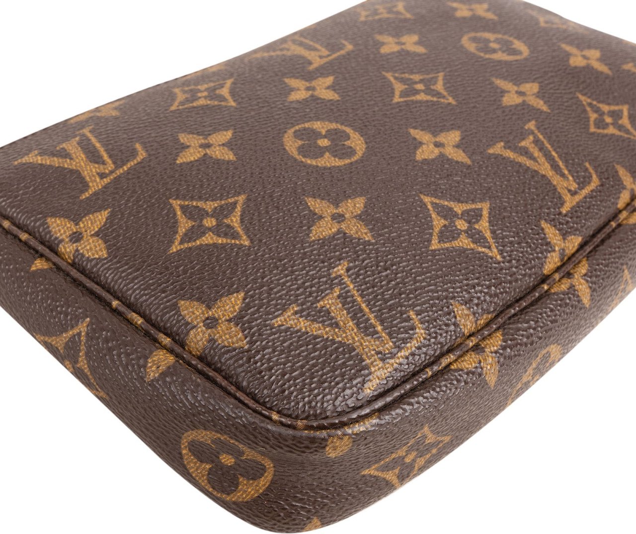 Louis Vuitton Monogram Canvas Pochette Accessoires Handbag Bruin