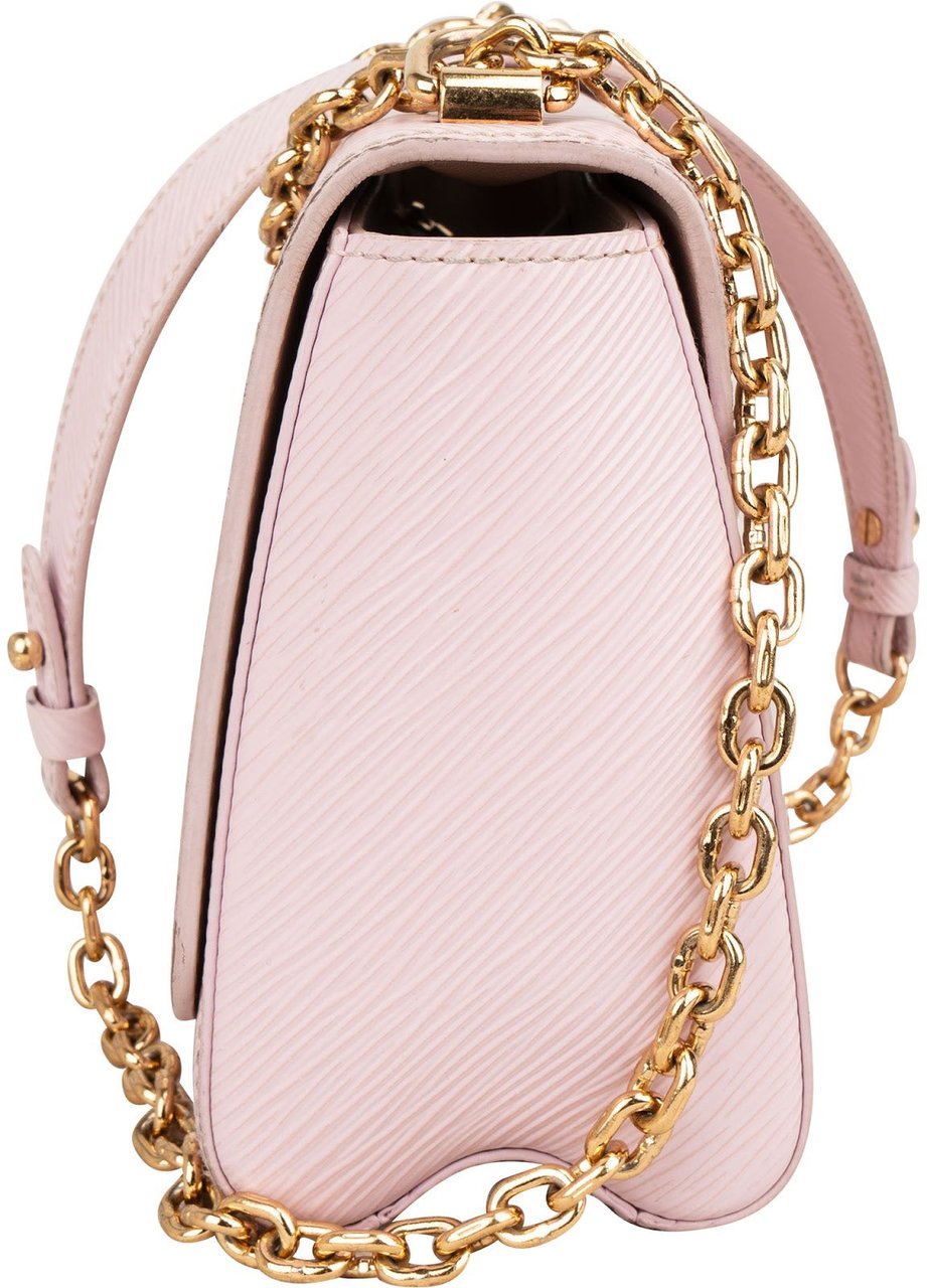 Louis Vuitton Light Pink Epi Leather Twist Crossbody Bag Rood
