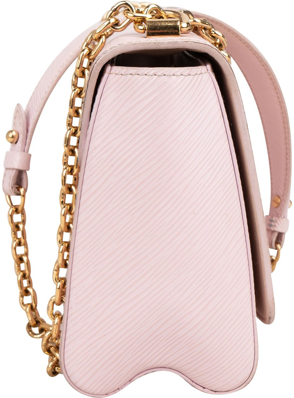 Louis Vuitton Light Pink Epi Leather Twist Crossbody Bag Rood