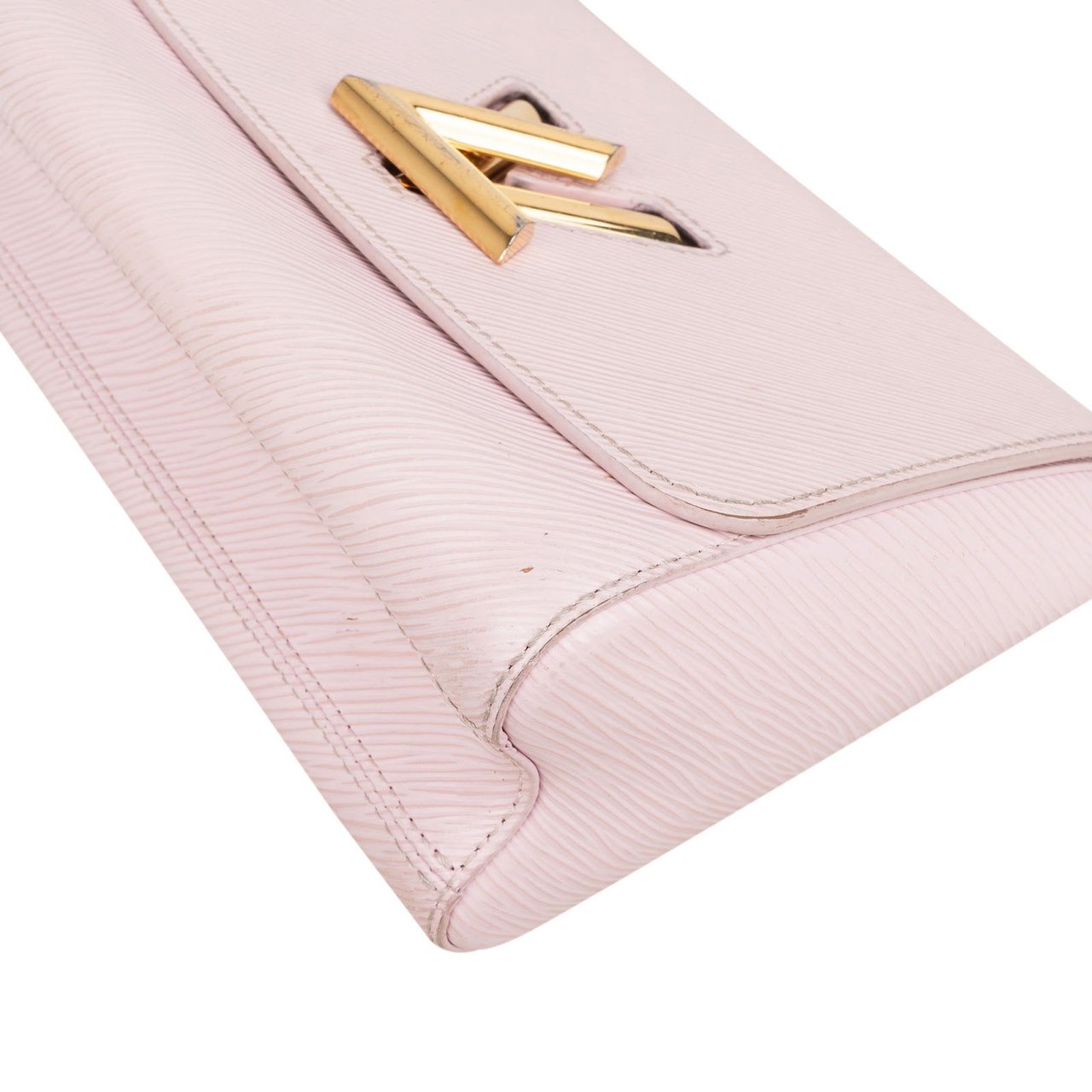 Louis Vuitton Light Pink Epi Leather Twist Crossbody Bag Rood