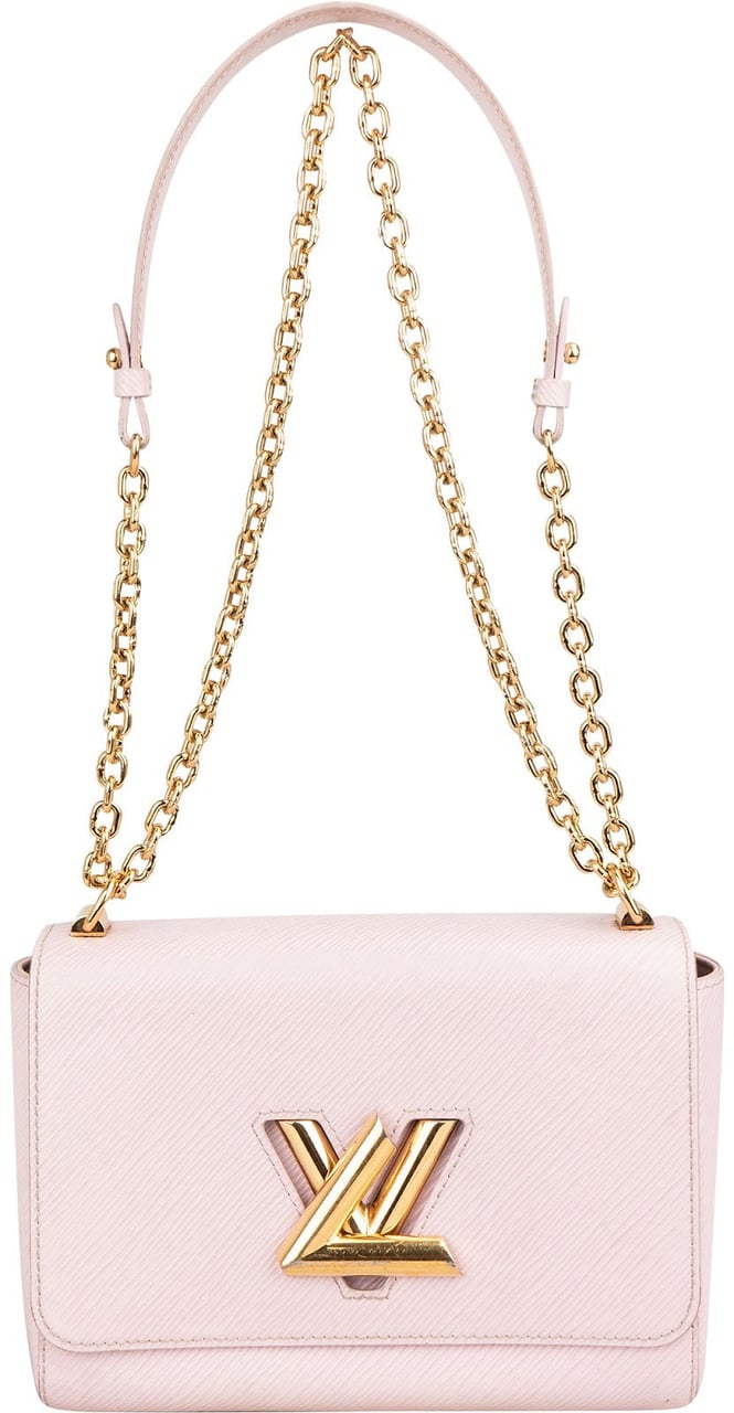 Louis Vuitton Light Pink Epi Leather Twist Crossbody Bag Rood