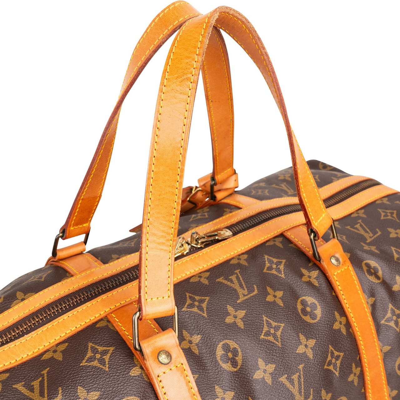 Louis Vuitton Monogram Canvas Sac Souple 55 Travel Bag Bruin