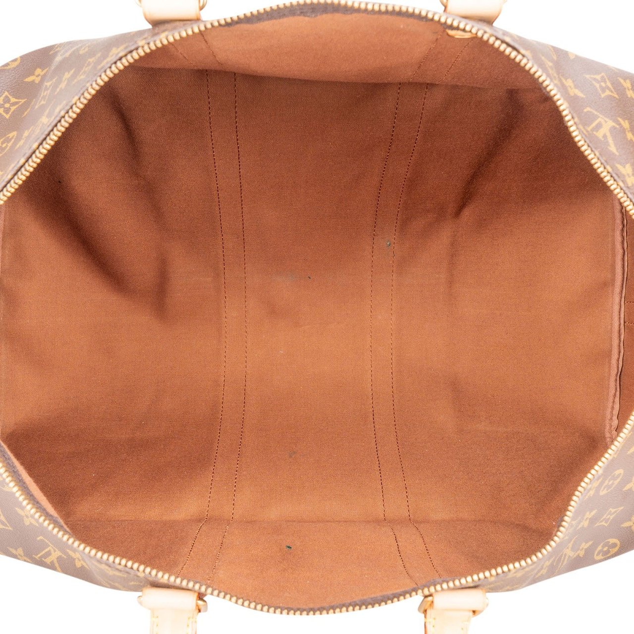 Louis Vuitton Monogram Canvas Keepall 55 Bandoulière Travel Bag Bruin