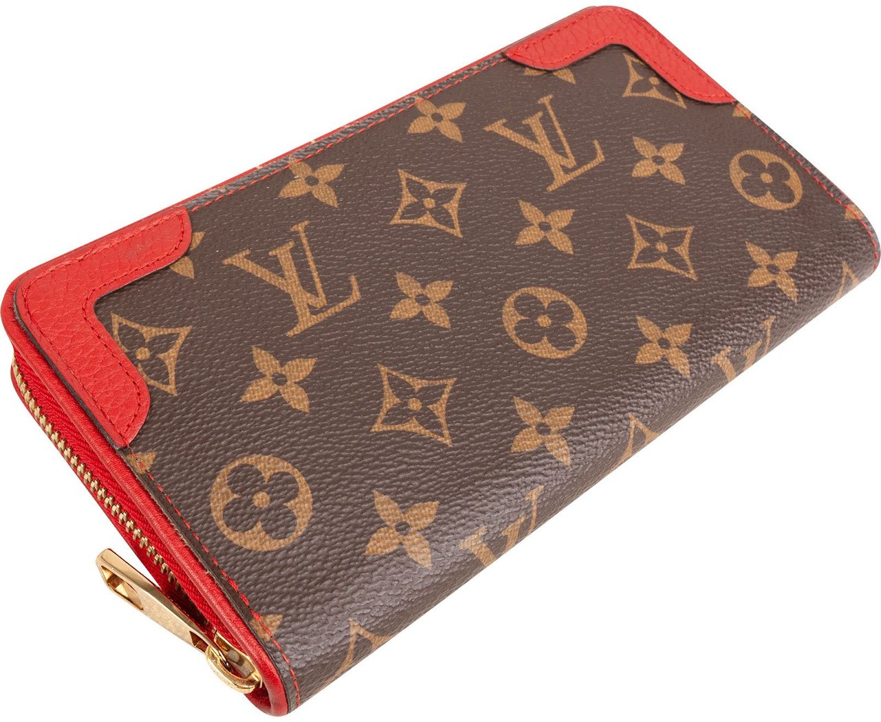 Louis Vuitton Monogram Canvas Zippy Wallet Bruin