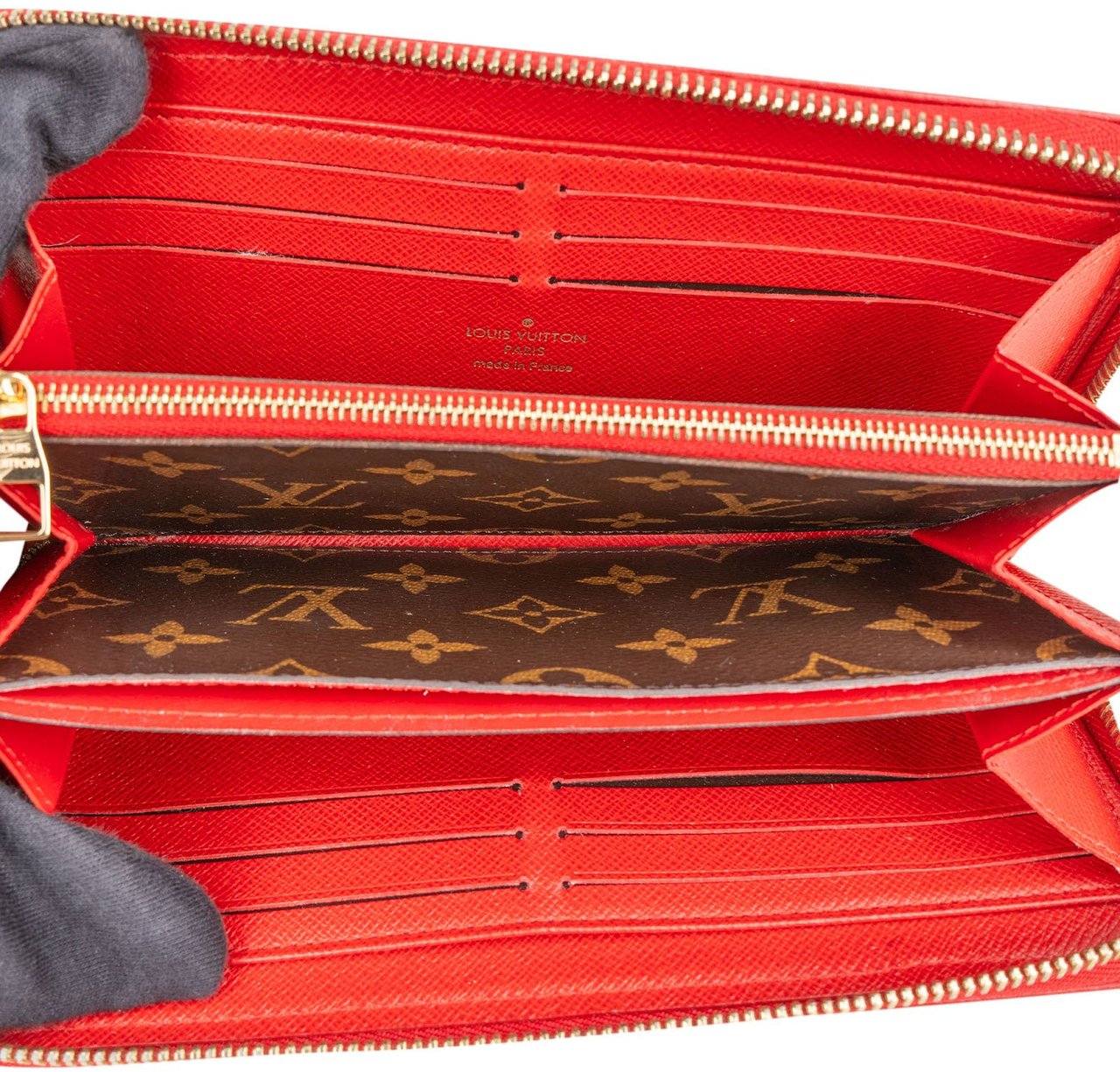 Louis Vuitton Monogram Canvas Zippy Wallet Bruin