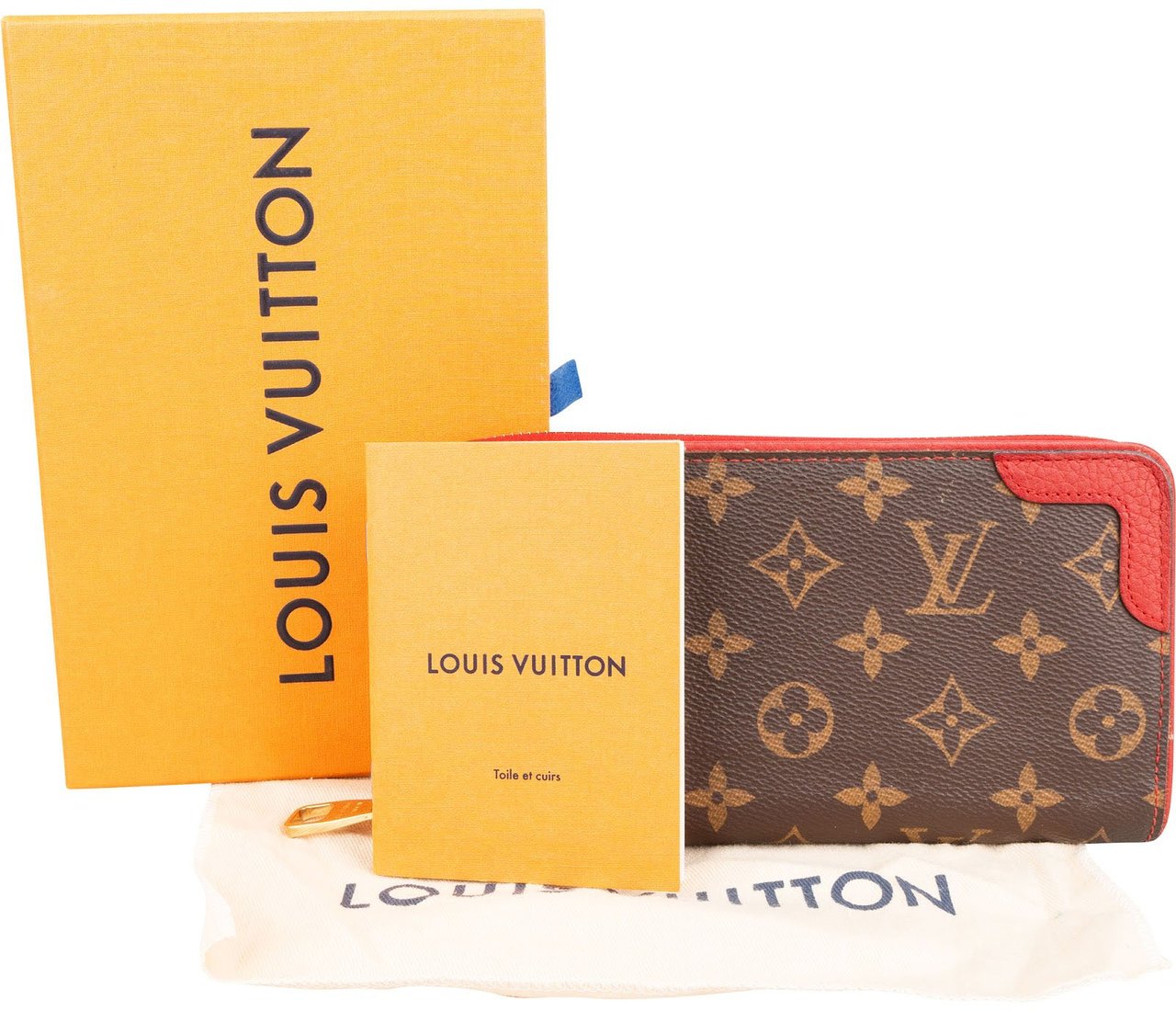 Louis Vuitton Monogram Canvas Zippy Wallet Bruin