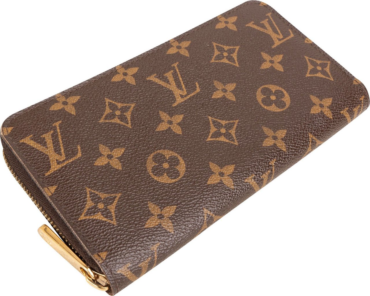 Louis Vuitton Monogram Canvas Zippy Wallet Bruin