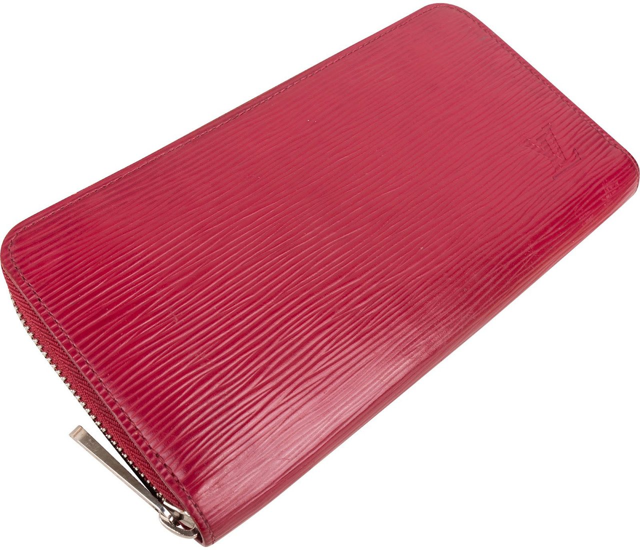 Louis Vuitton Fuchsia Epi Leather Zippy Wallet Rood