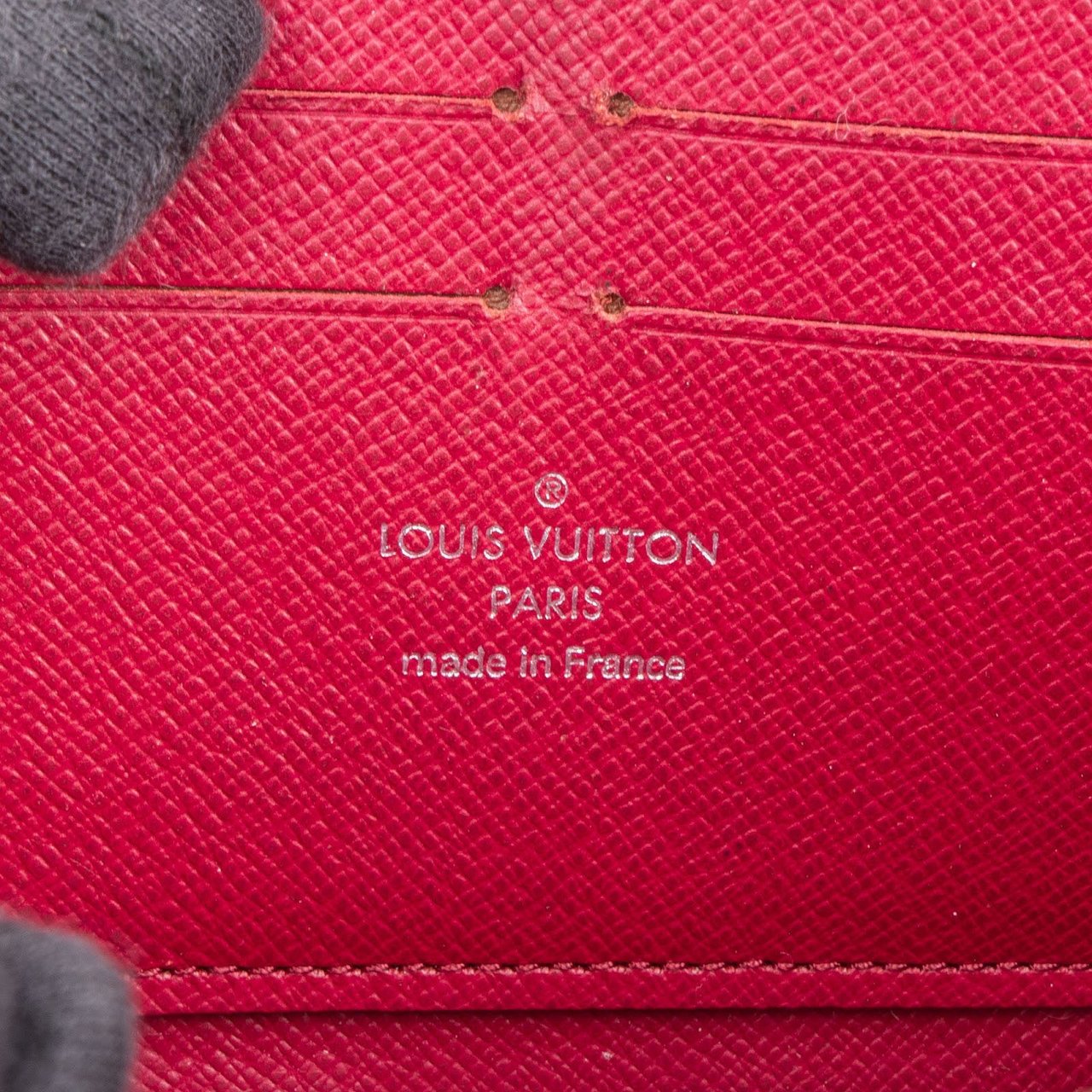 Louis Vuitton Fuchsia Epi Leather Zippy Wallet Rood