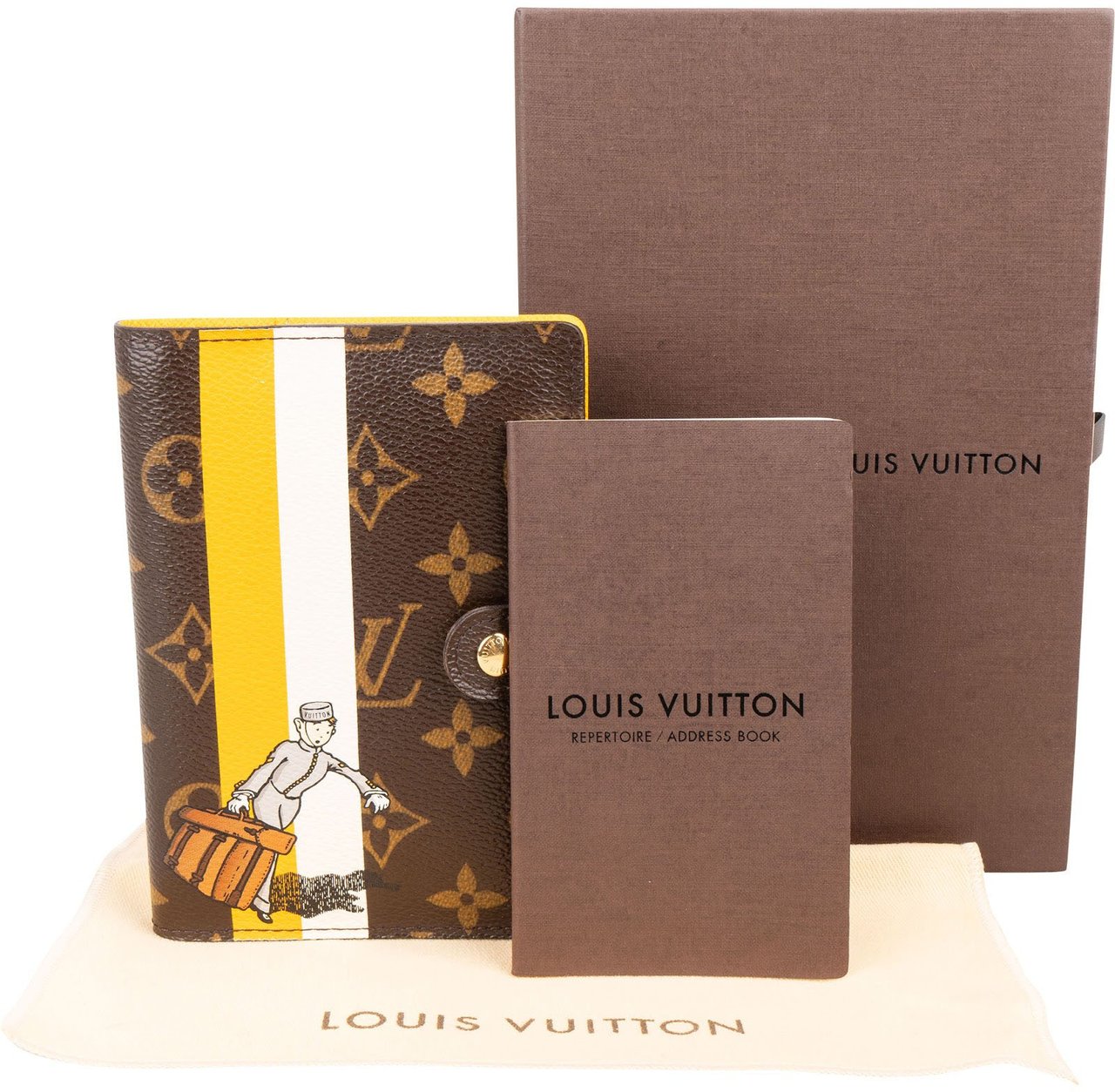 Louis Vuitton Canvas Monogram Limited Illustre Groom Agenda PM Bruin
