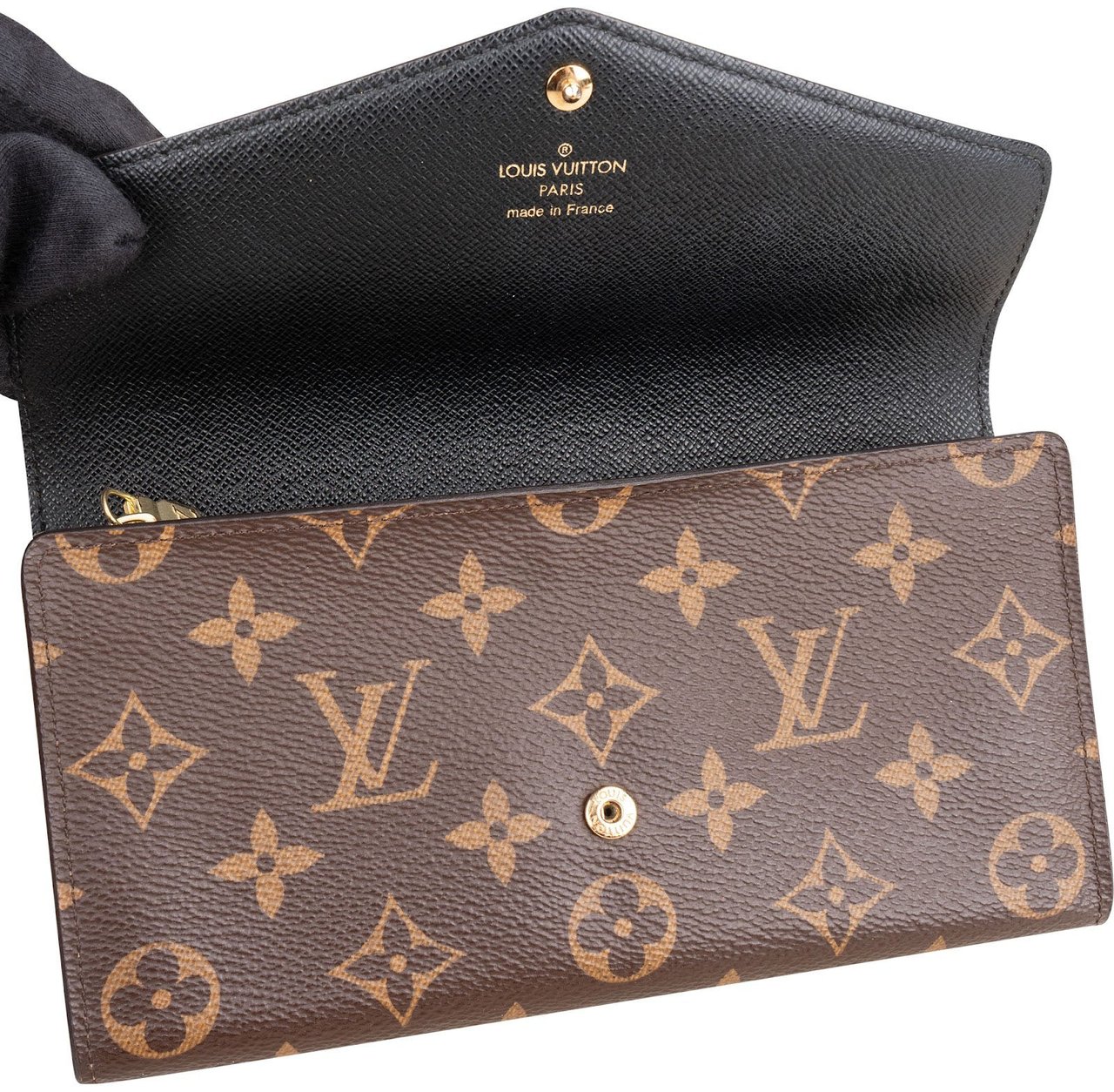 Louis Vuitton Monogram Giant Reverse Canvas Sarah Wallet Bruin