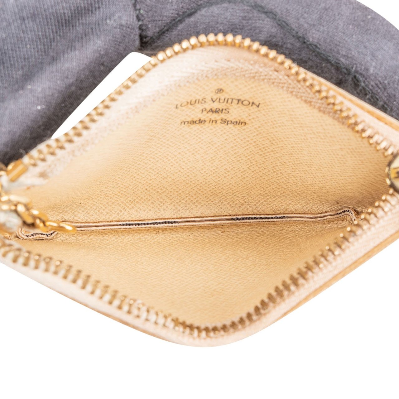 Louis Vuitton Monogram Damier Azur Canvas Key Pouch Beige