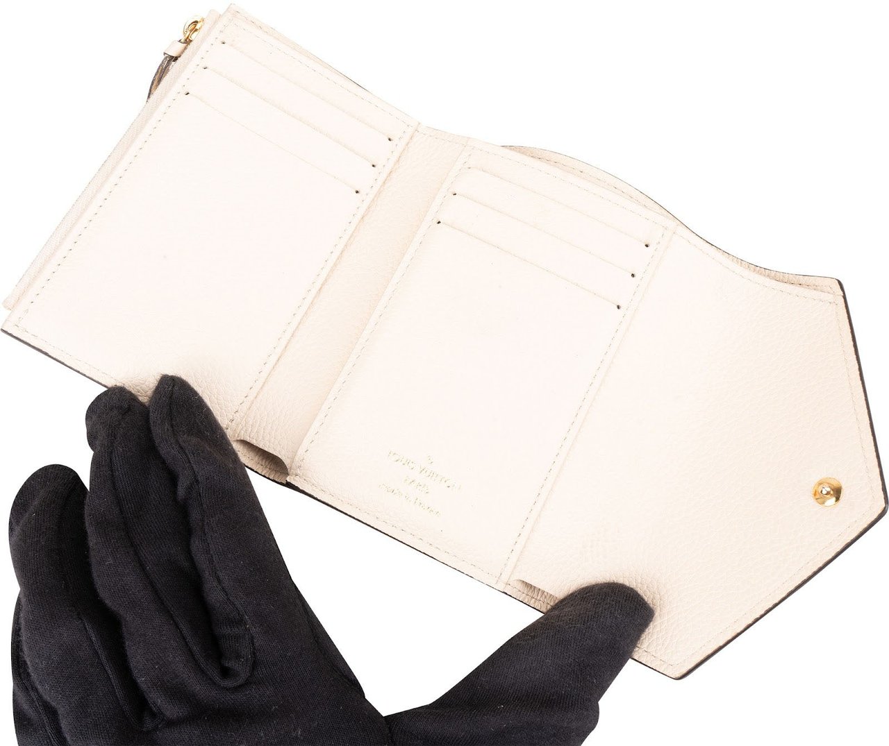 Louis Vuitton Bicolor Monogram Empreinte Leather Victorine Wallet Beige