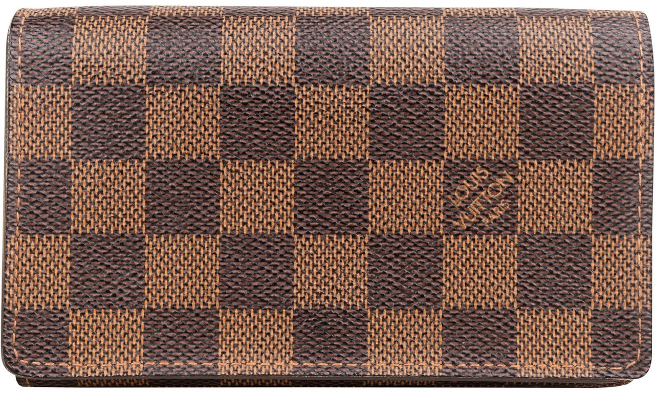Louis Vuitton Monogram Damier Ebene Canvas Tresor Wallet Bruin