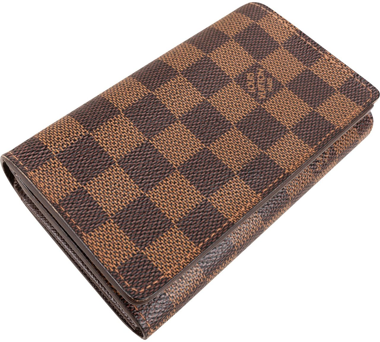 Louis Vuitton Monogram Damier Ebene Canvas Tresor Wallet Bruin