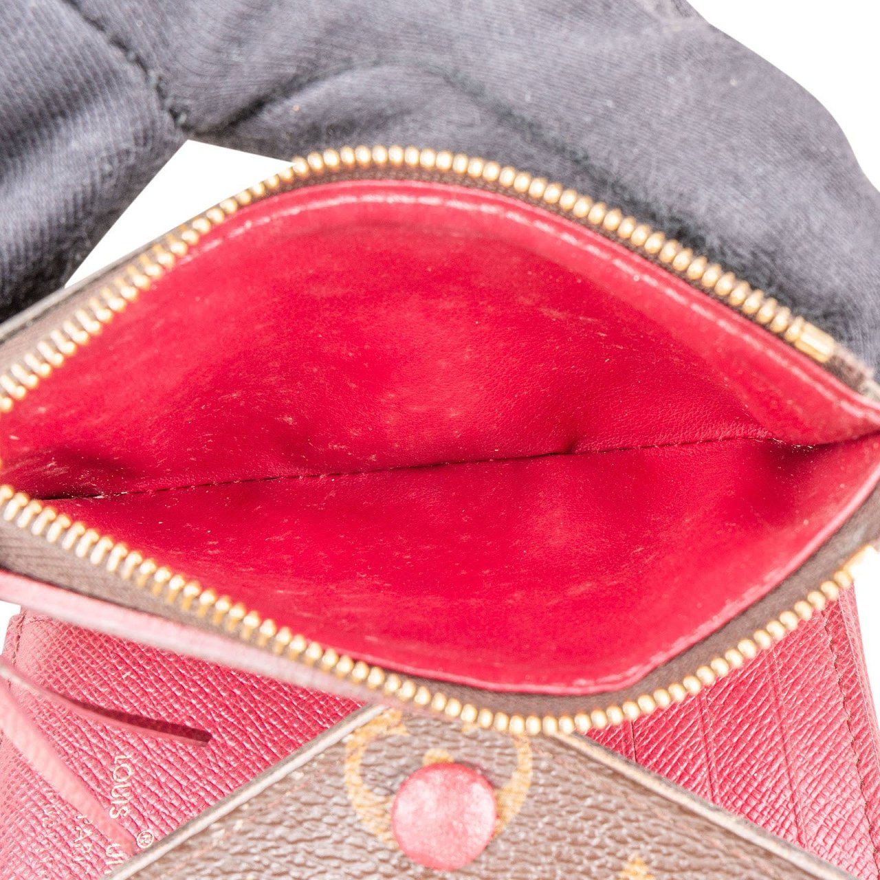 Louis Vuitton Monogram Canvas Victorine Wallet Bruin