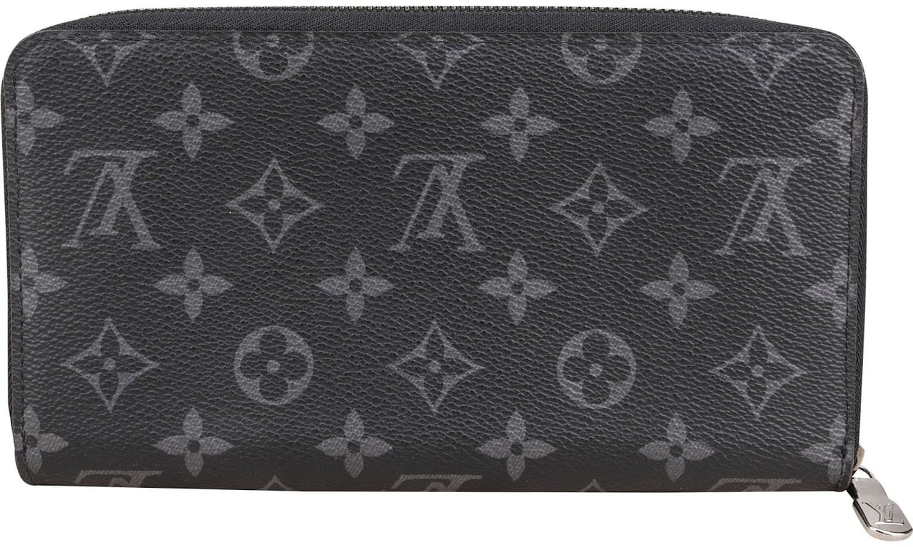 Louis Vuitton Monogram Eclipse Canvas Zippy Organizer Wallet Zwart