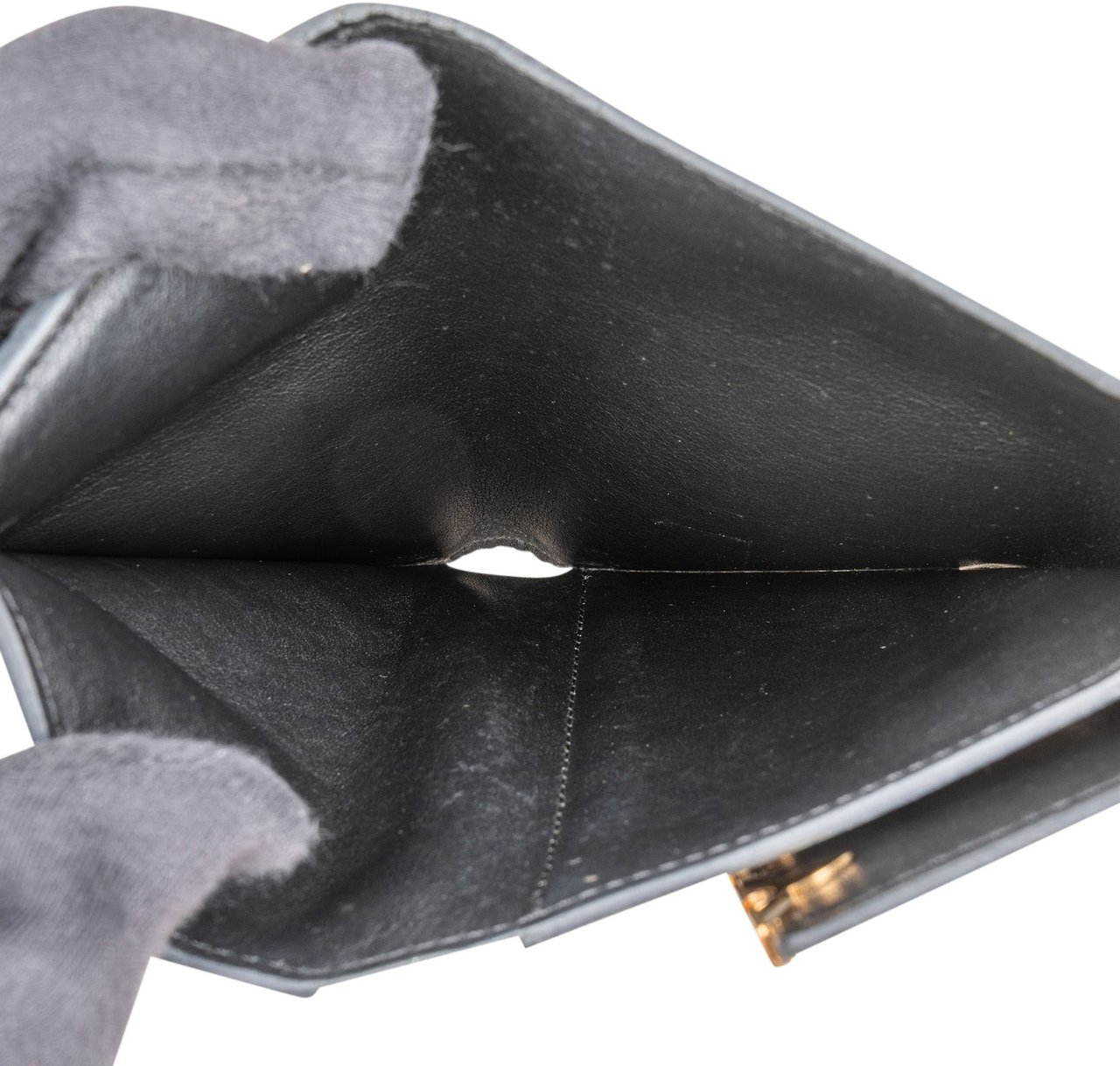 Louis Vuitton Noir Taurillon Leather Capucines Flower Compact Wallet Zwart