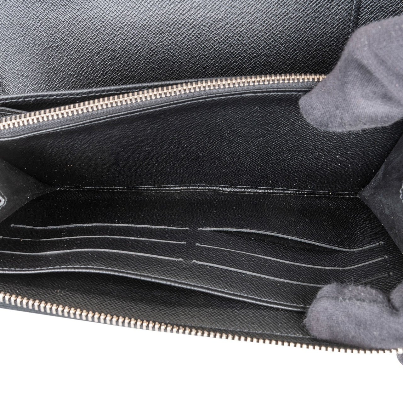 Louis Vuitton Monogram Damier Graphite Canvas Zippy Organizer Wallet Zwart