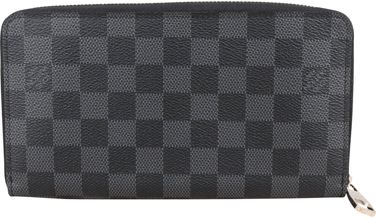 Louis Vuitton Monogram Damier Graphite Canvas Zippy Organizer Wallet Zwart