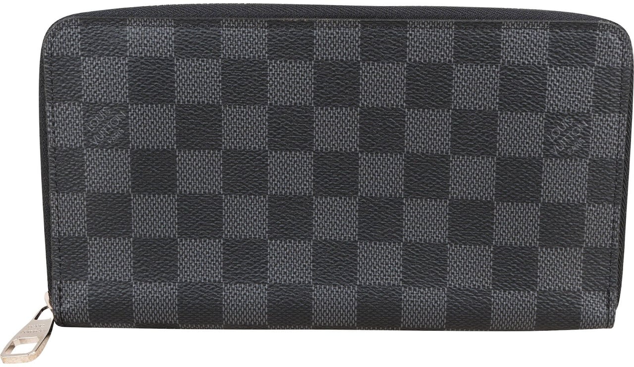 Louis Vuitton Monogram Damier Graphite Canvas Zippy Organizer Wallet Zwart