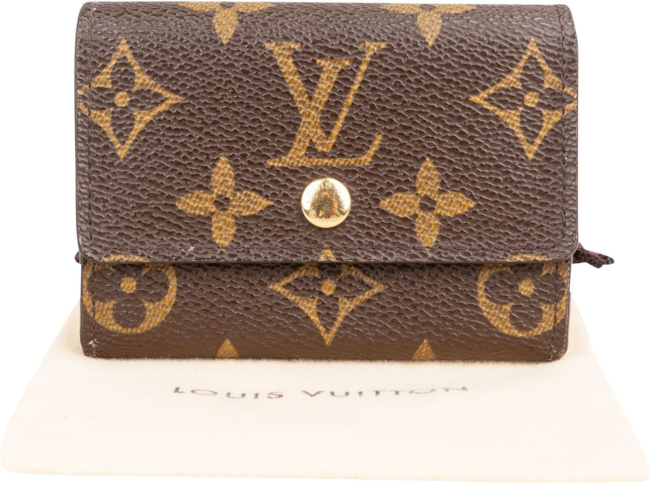 Louis Vuitton Monogram Canvas Mini Coin Wallet Bruin