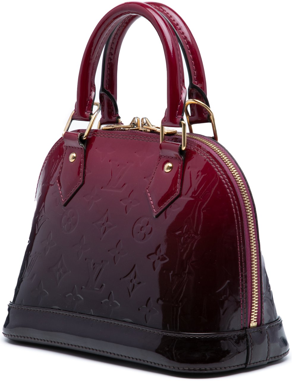 Louis Vuitton Monogram Vernis Ombre Alma BB Rood