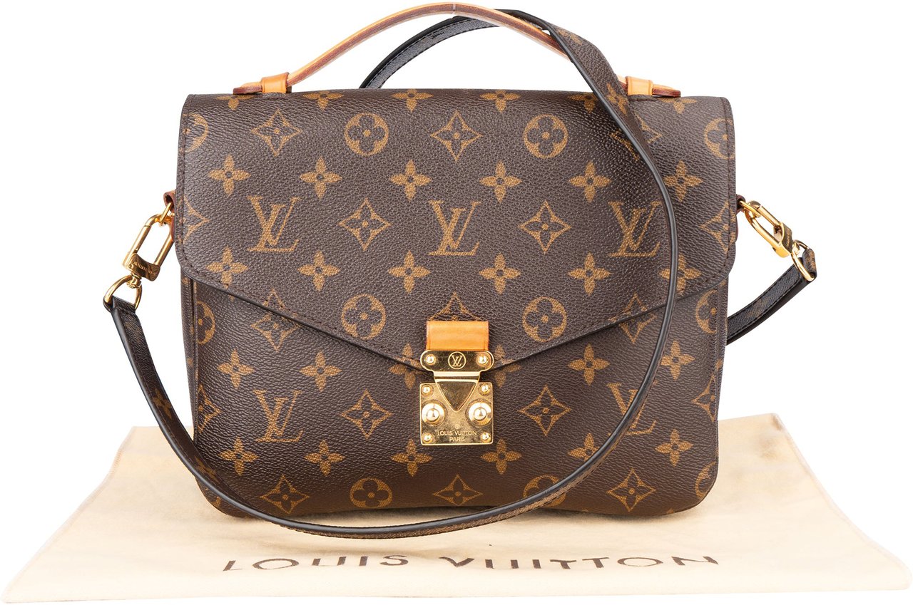 Louis Vuitton Louis Vuitton Canvas Monogram Metis Handbag Bruin