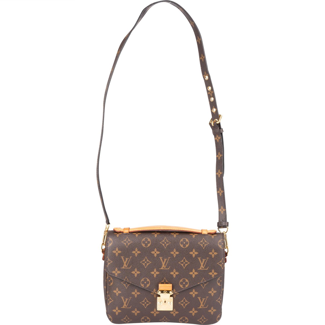 Louis Vuitton Louis Vuitton Canvas Monogram Metis Handbag Bruin