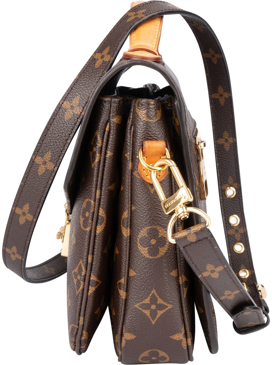 Louis Vuitton Louis Vuitton Canvas Monogram Metis Handbag Bruin