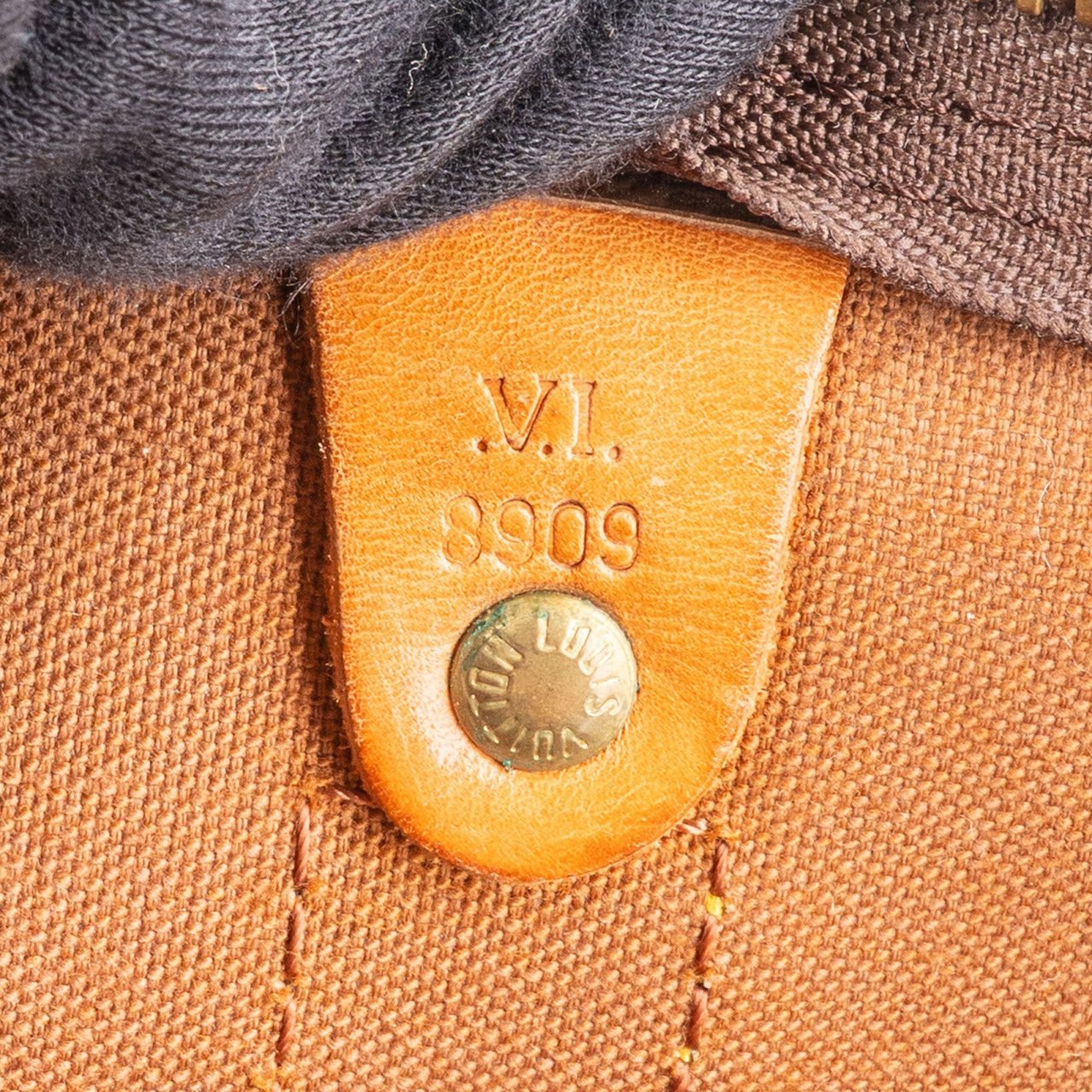 Louis Vuitton Monogram Canvas Keepall 55 Bandoulière Travel Bag Bruin