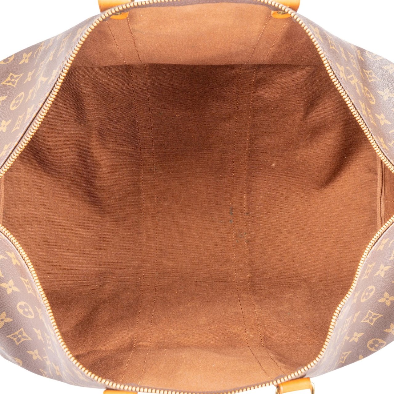 Louis Vuitton Monogram Canvas Keepall 55 Bandoulière Travel Bag Bruin