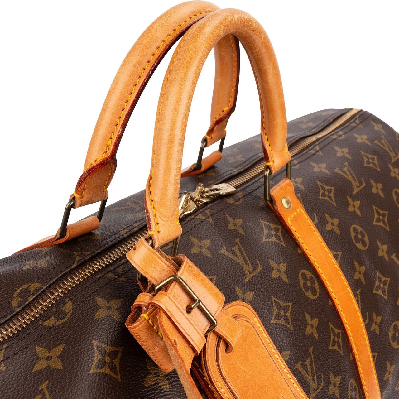 Louis Vuitton Monogram Canvas Keepall 55 Travel Bag Bruin