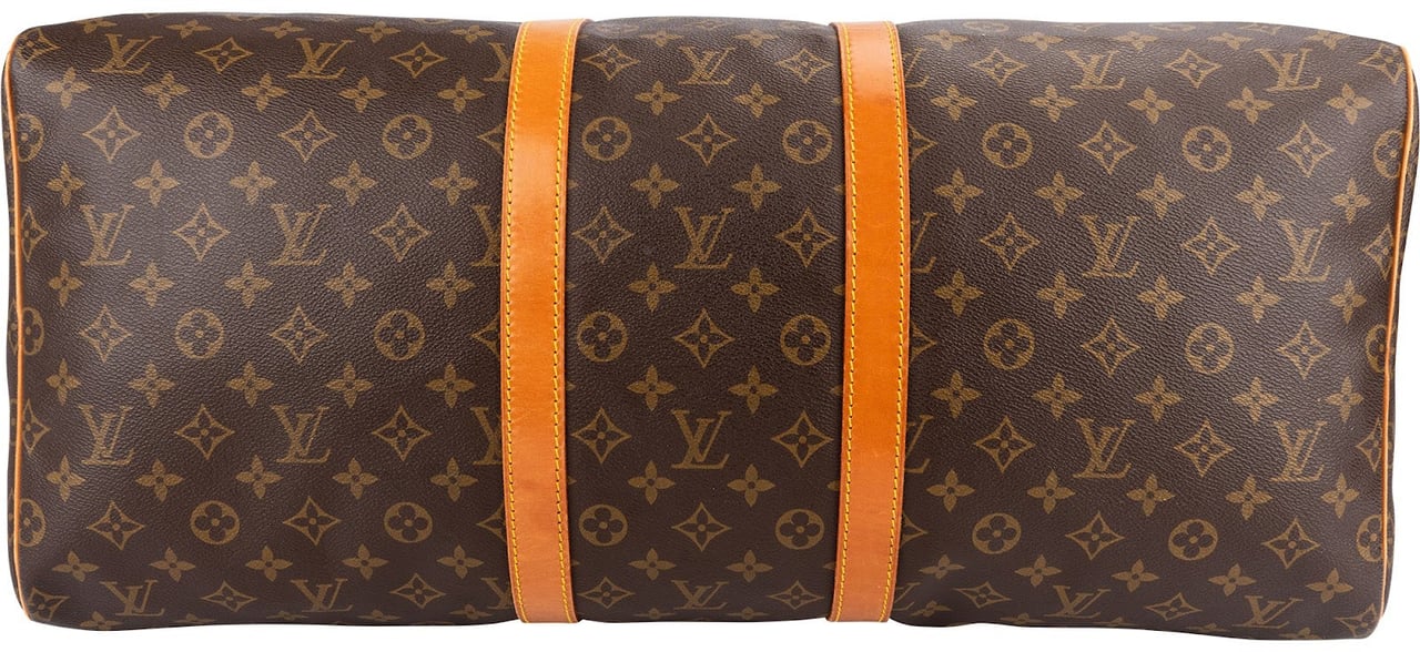 Louis Vuitton Monogram Canvas Keepall 55 Travel Bag Bruin
