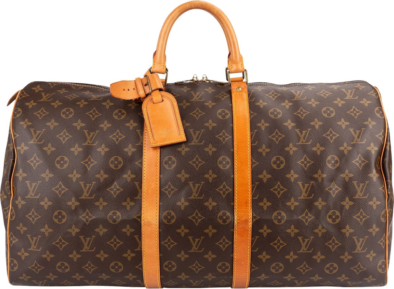 Louis Vuitton Monogram Canvas Keepall 55 Travel Bag Bruin