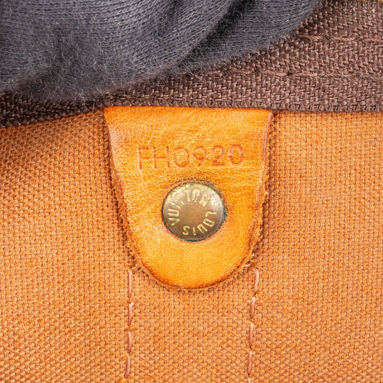 Louis Vuitton Monogram Canvas Keepall 45 Bandoulière Travel Bag Bruin