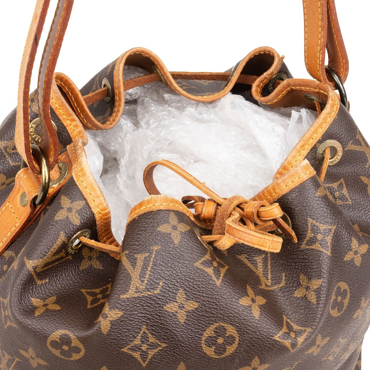 Louis Vuitton Monogram Canvas Sac Noé Petit Shoulder Bag Bruin